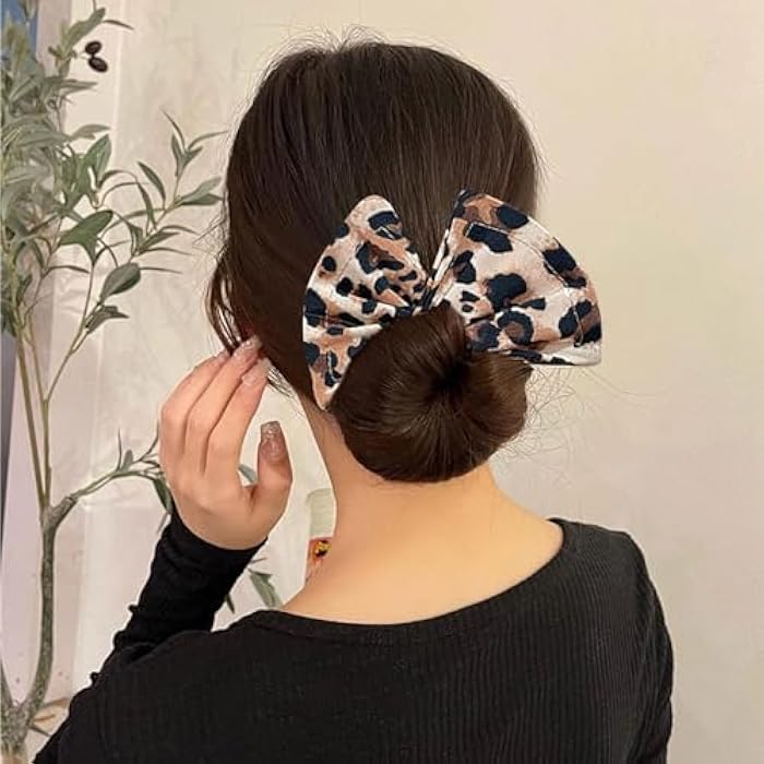 Cloth Hair Bun Wrap - Bun Maker for Hair,Hair Accessories for Women, Multi-Color Cloth Magic Hair Clip, Lazy Hair Curler, Flexible Hairbands Swan-au - Image 4